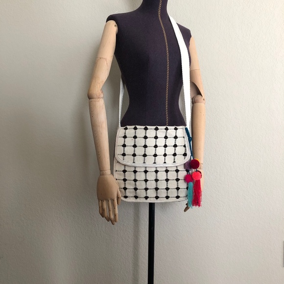Costume Baldor Handbags - Gridded Messenger Bag with Tassel Mexico